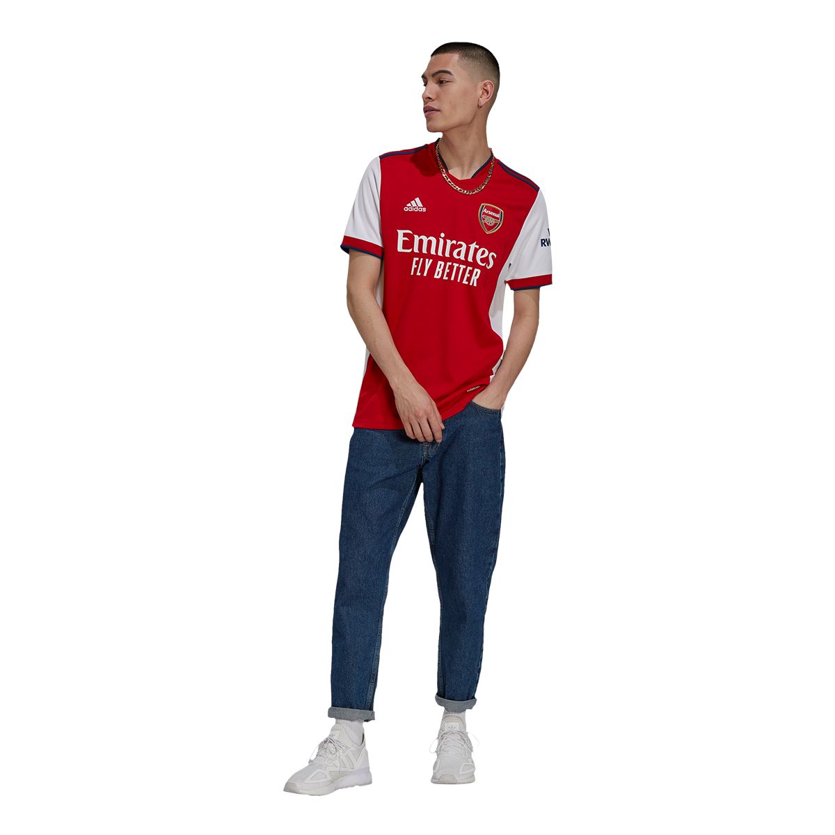 Arsenal 2021/22 adidas Men's Replica Soccer Jersey, Football, EPL