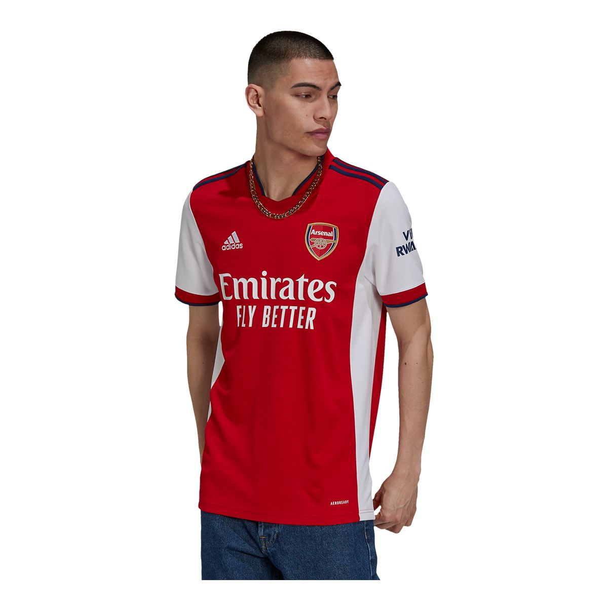 Arsenal 2021/22 adidas Men's Replica Soccer Jersey, Football, EPL