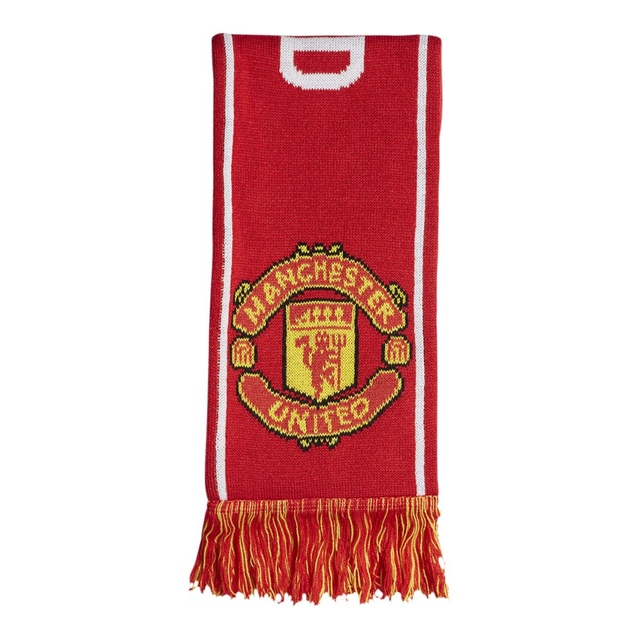 Manchester United adidas Unisex Scarf CloseUp