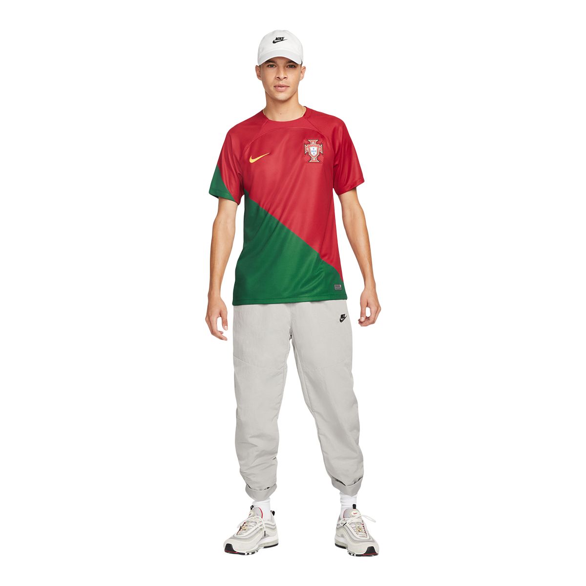 Portugal Nike Men's Replica Soccer Jersey, Football, International