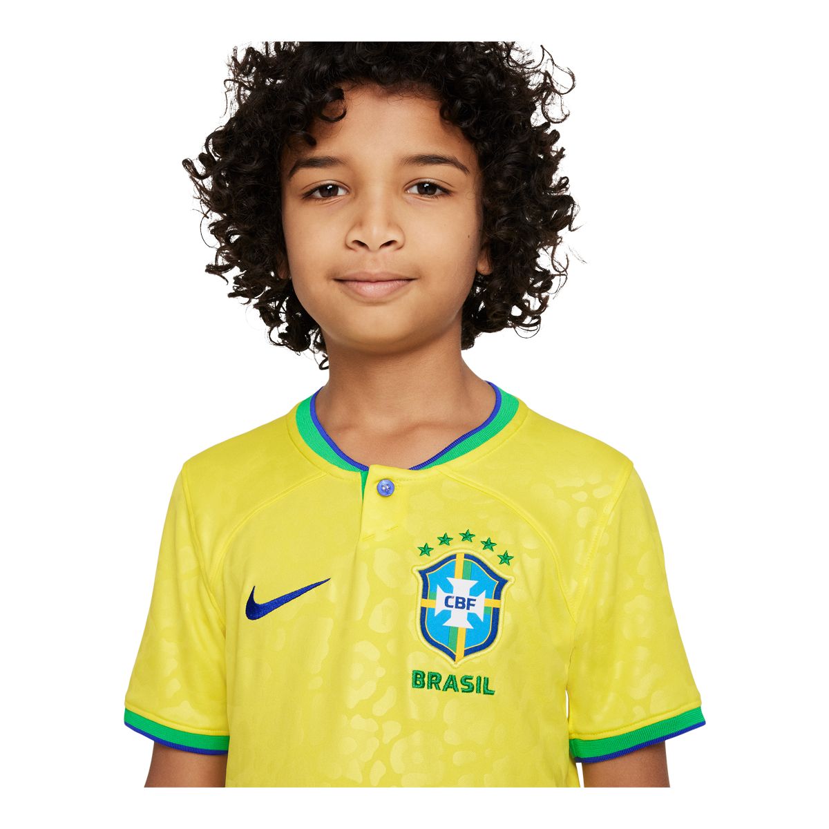 Brazil Nike Youth Replica Soccer Jersey, Football, International