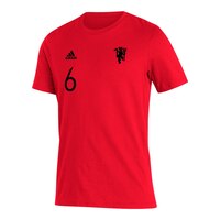 Manchester United adidas U Player Pogba T Shirt Front_Angled_Left