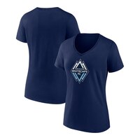 Vancouver Whitecaps Fanatics Women's Evergreen Logo V Neck T-Shirt Composite_or_Mixed