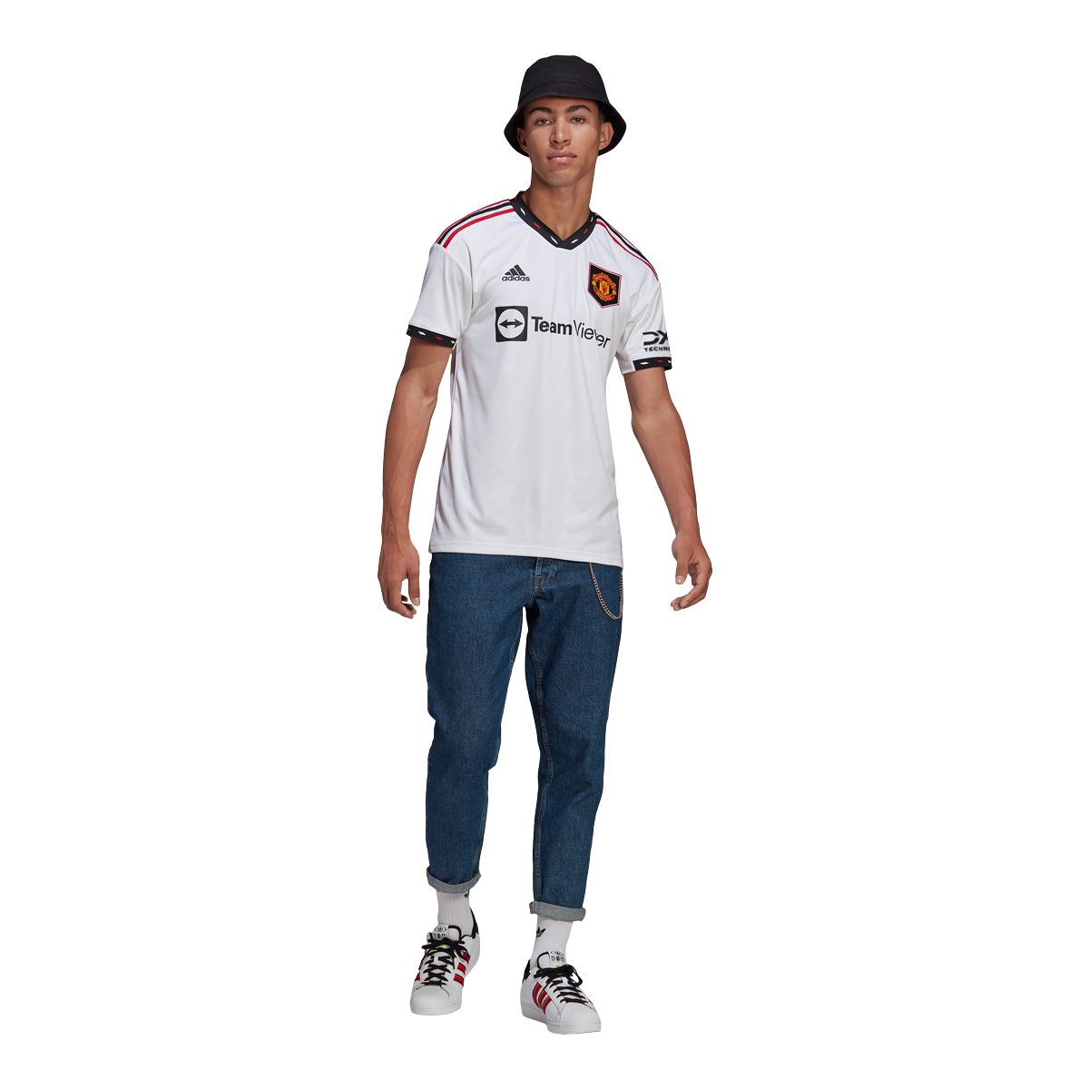 Manchester United FC 2022/23 adidas Men's Replica Soccer Jersey, Man Utd, Football, EPL