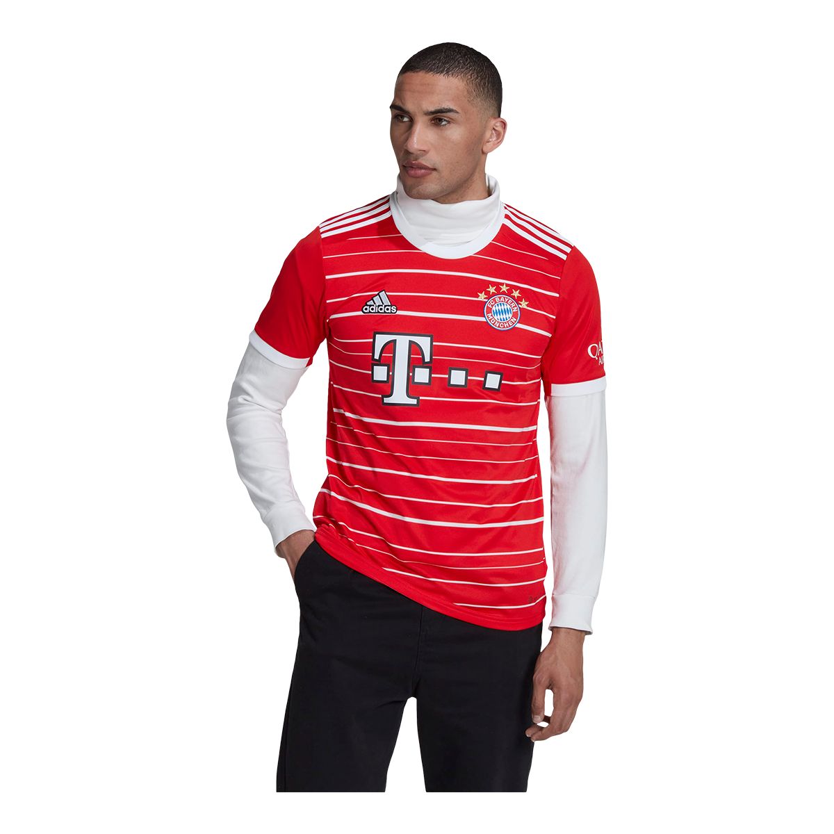 Bayern Munich adidas Men's Replica Soccer Jersey, Football