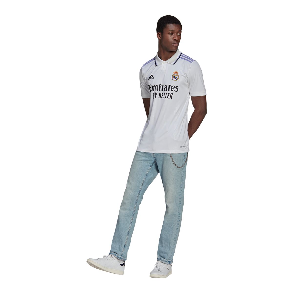 Real Madrid 2022/23 adidas Men's Replica Soccer Jersey, Football