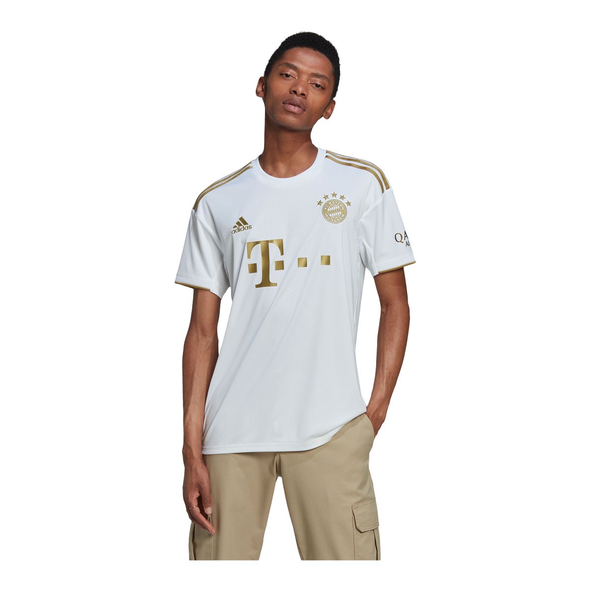Bayern Munich 2022/23 adidas Men's Replica Soccer Jersey, Football