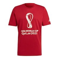 2022 Qatar World Cup adidas T Shirt Front_Flat