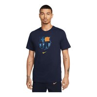FC Barcelona Nike Crest DK T Shirt Front_Three_Fourths_Angled_Left