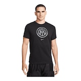 Inter Milan Nike Crest T Shirt Front_Three_Fourths_Angled_Right