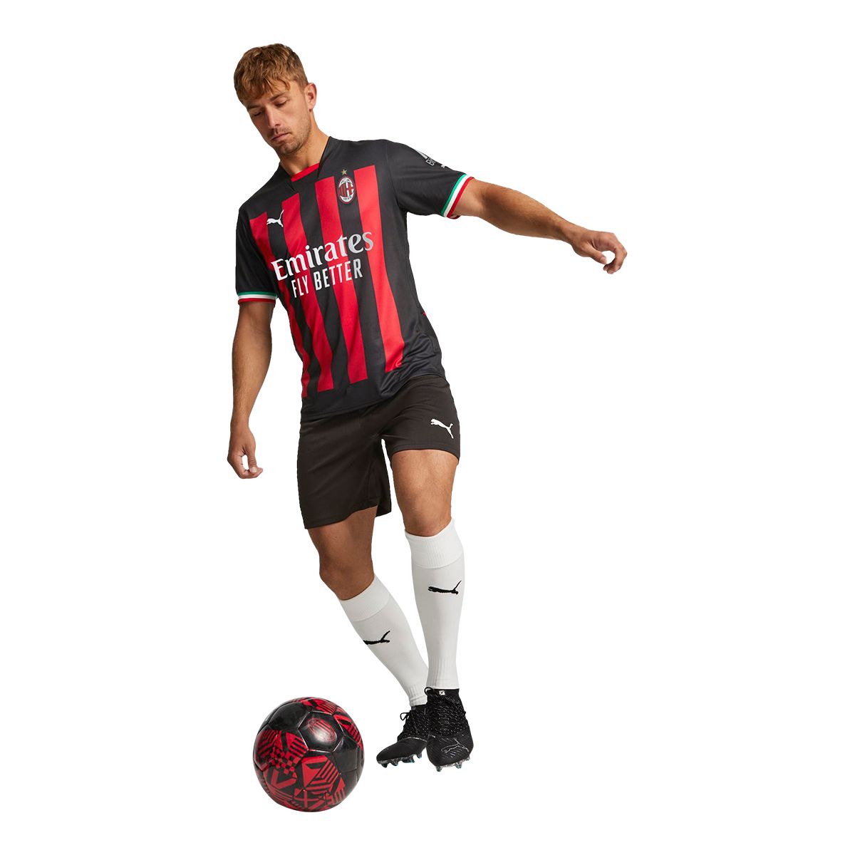 : Puma Kids Soccer A.C. Milan 2022 Home Jersey : Sports & Outdoors