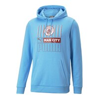 Manchester City PUMA Core Hoodie Front_Angled_Left