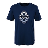 Youth Vancouver Whitecaps MLS Primary Logo T-Shirt Front_Flat