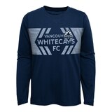 Youth Vancouver Whitecaps MLS Exciting Tackle Long Sleeve T Shirt Front_Flat