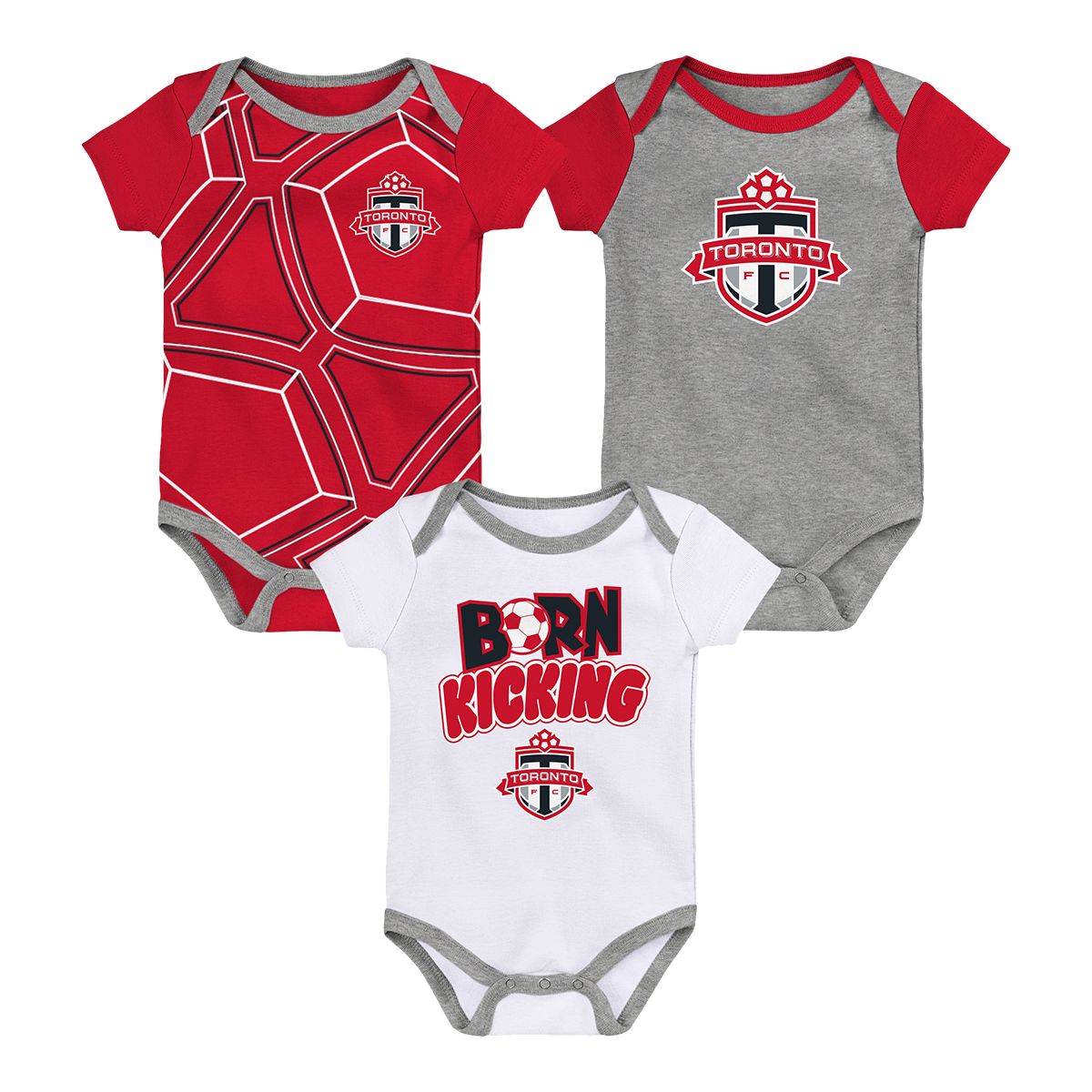 Infant Toronto Blue Jays Home Run Onesie 3 Pack Set - Pro League