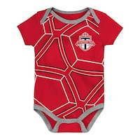 Infant Toronto FC MLS Best Winger Three Piece Creeper Set Front_Flat