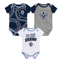Infant Vancouver Whitecaps MLS Best Winger Three Piece Creeper Set Front_Flat