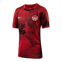 Canada Nike Youth Soccer Replica Jersey Front_Three_Fourths_Angled_Left