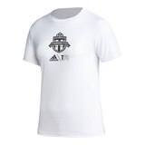 Toronto FC adidas Women's Logo Lock Up T Shirt Front_Angled_Left
