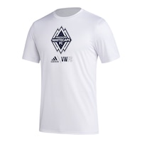 Vancouver Whitecaps FC adidas Logo Lock Up Club T Shirt Front_Angled_Left