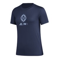 Vancouver Whitecaps FC adidas Women's Logo Lock Up T Shirt Front_Angled_Left