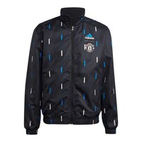 Manchester United adidas Reversible Anthem Jacket Front_Flat