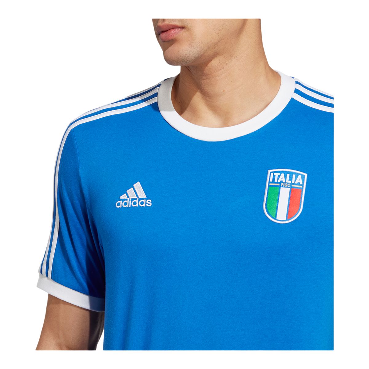 Italy adidas DNA 3-Stripe T Shirt