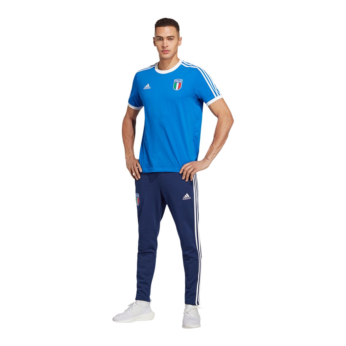 Italy adidas DNA 3-Stripe T Shirt