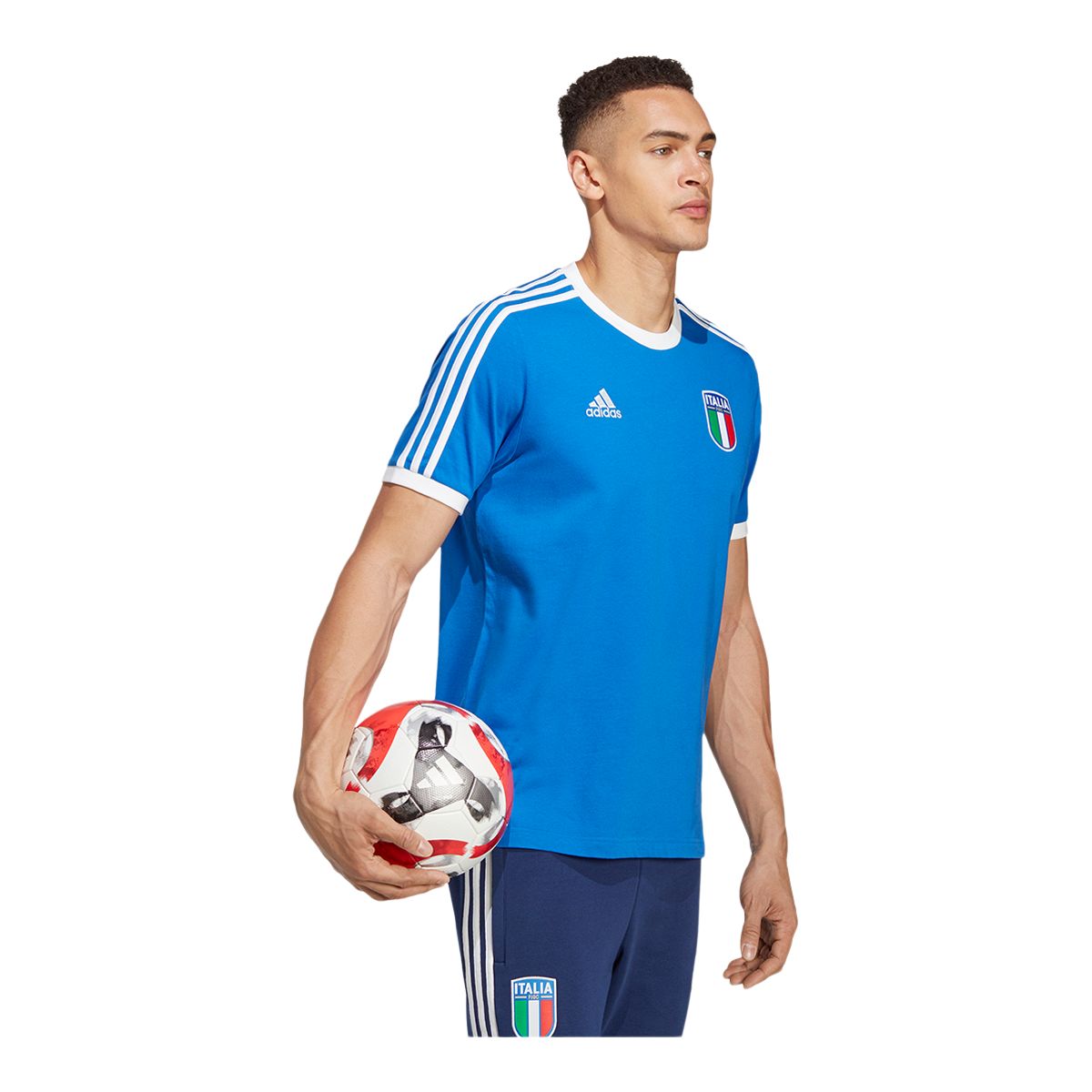 Italy adidas DNA 3-Stripe T Shirt