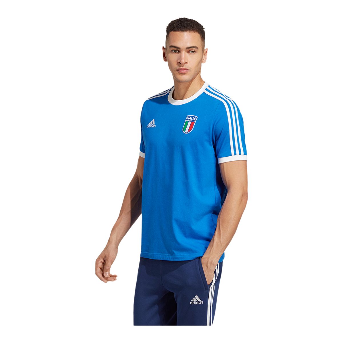 Italy adidas DNA 3-Stripe T Shirt