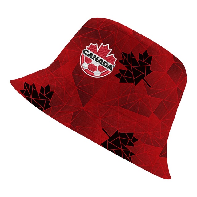 Canada Soccer Nike Core Bucket Hat Front_Angled_Left