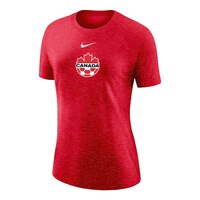 Women's Canada Soccer Nike Varsity T-shirt Front_Angled_Left