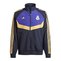 Real Madrid CF adidas Woven Track Jacket Front_Flat