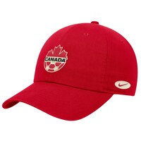 Canada Nike Soccer Dri-FIT Unstructured Club Cap Front_Three_Fourths_Angled_Left