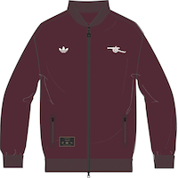 Arsenal adidas Anthem Jacket Front_Flat