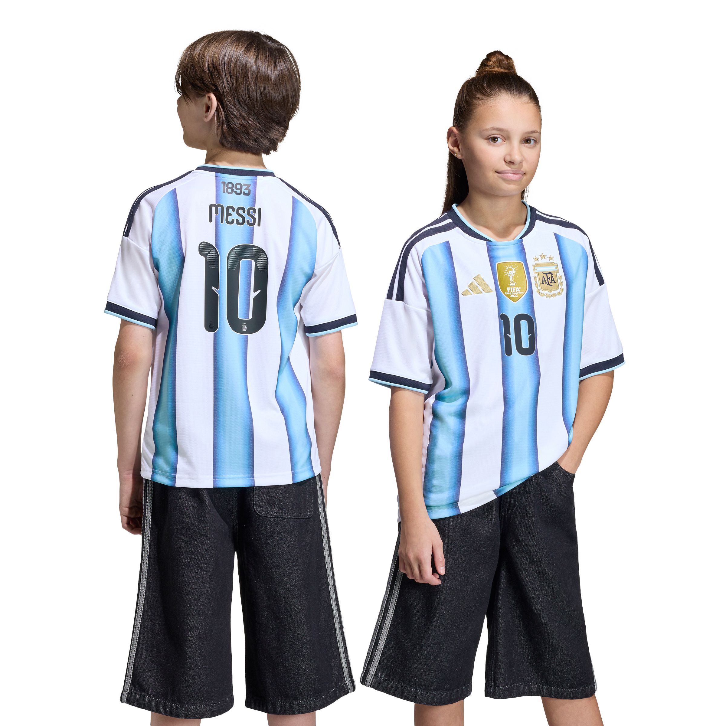 adidas Youth Team Argentina Messi World Cup 2026™ Home Jersey