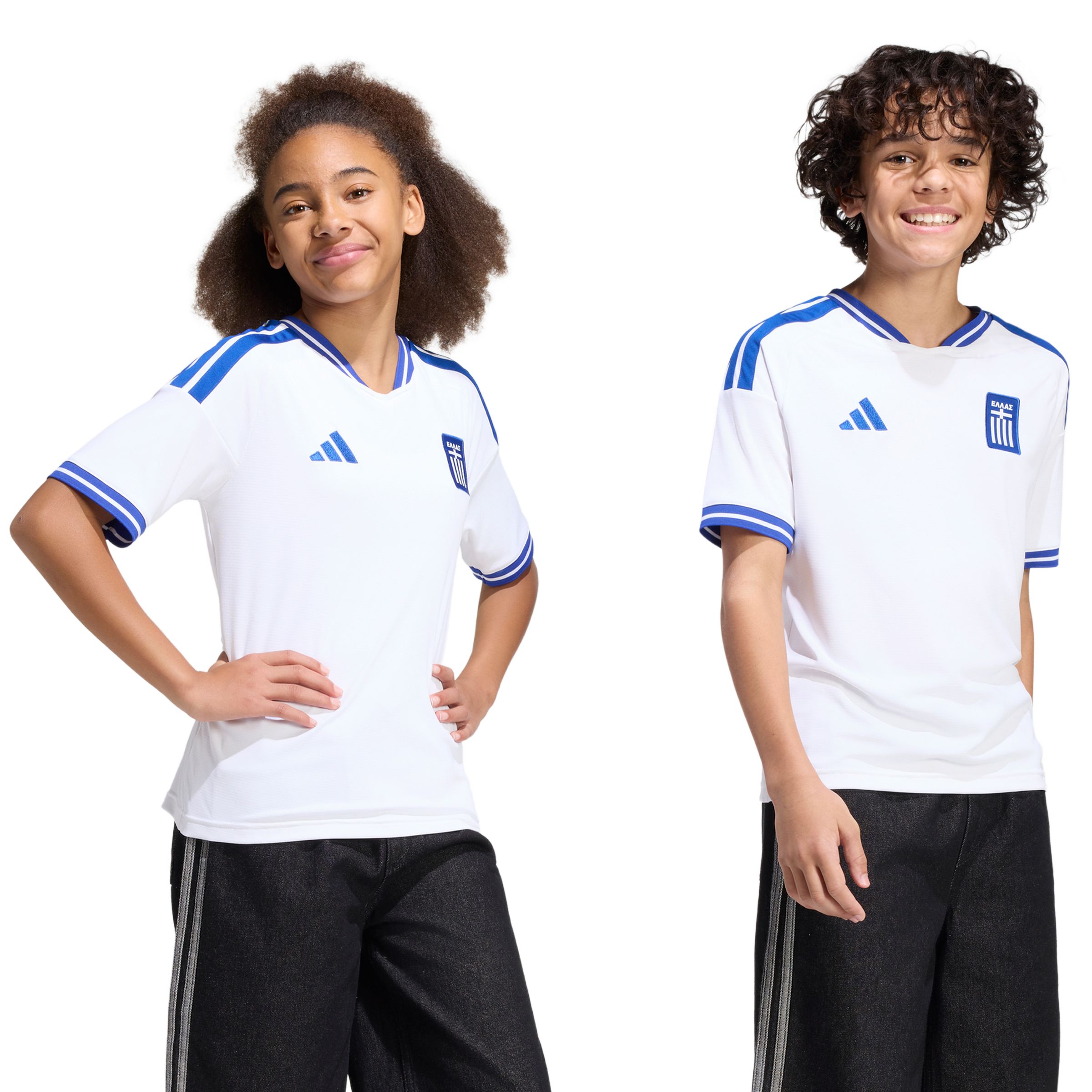 adidas Youth Team Greece Home Jersey