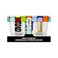 In Glas Co FIFA World Cup 2026™ Shot Glass Set 2-pk - Officially Licensed Soccer Shot Glasses Front_Flat
