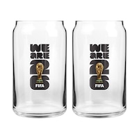In Glas Co FIFA World Cup 2026™ Can Glass Set Front_Flat
