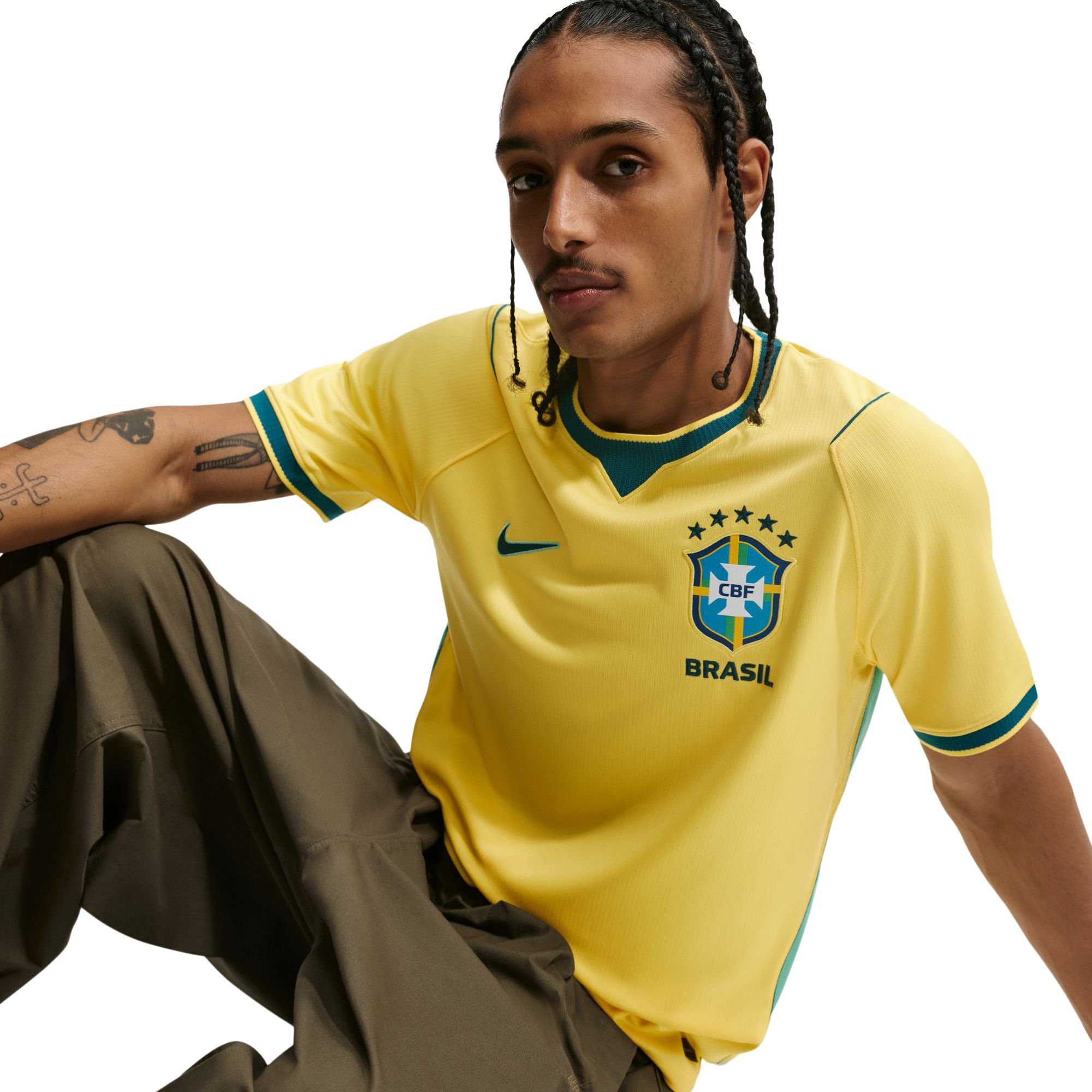 Nike Team Brazil Replica Home Soccer Jersey