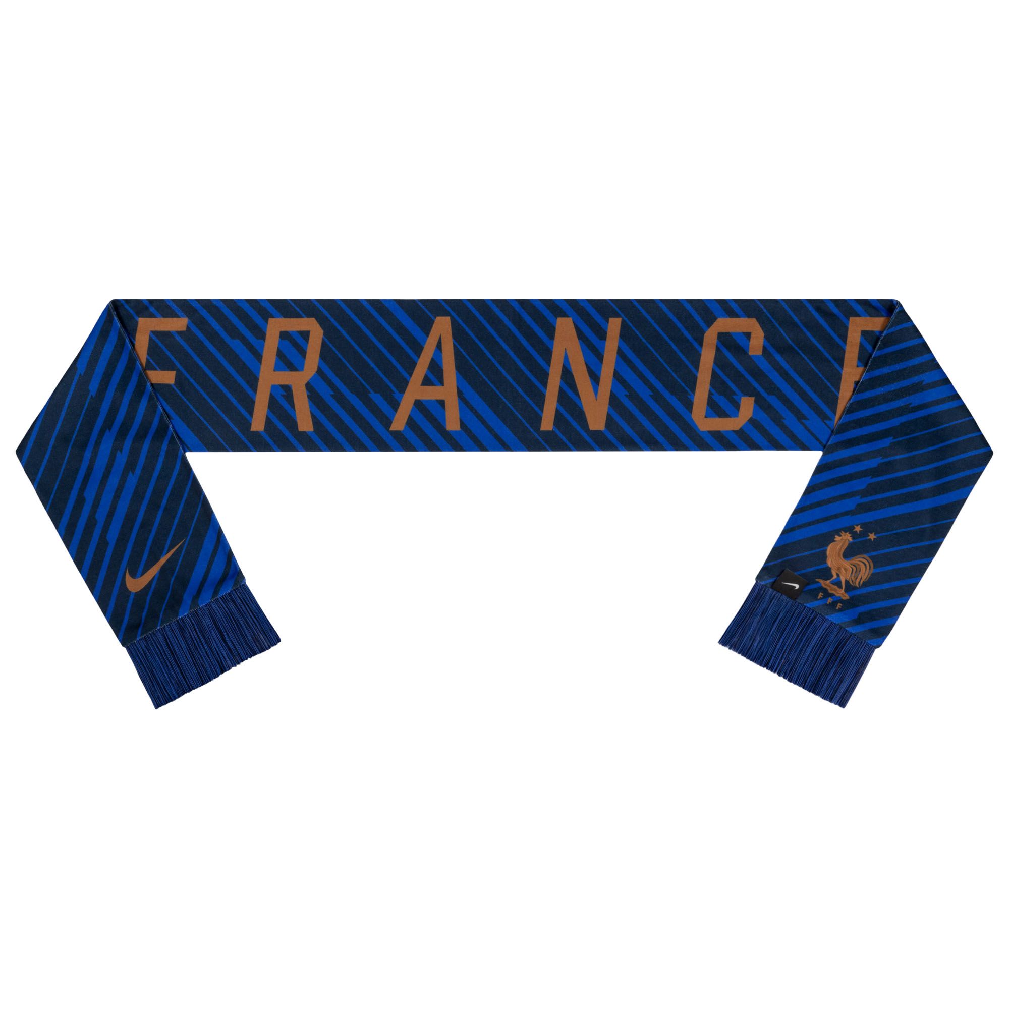 Team France Nike Jacquard Scarf Front_Flat