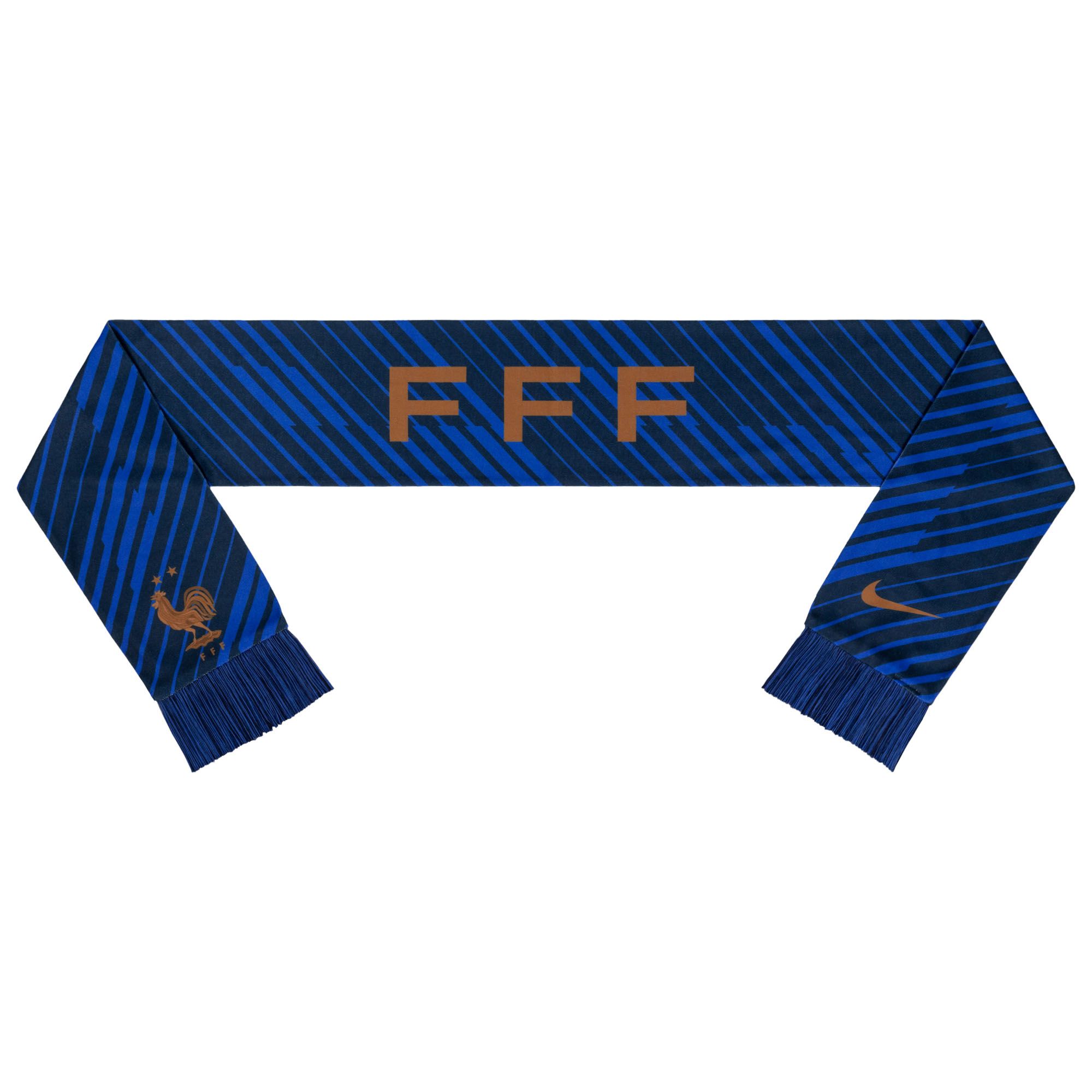 Team France Nike Jacquard Scarf Back_Flat