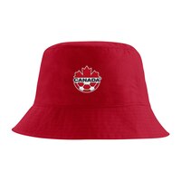 Team Canada Nike Soccer Apex Bucket Hat Front_Flat