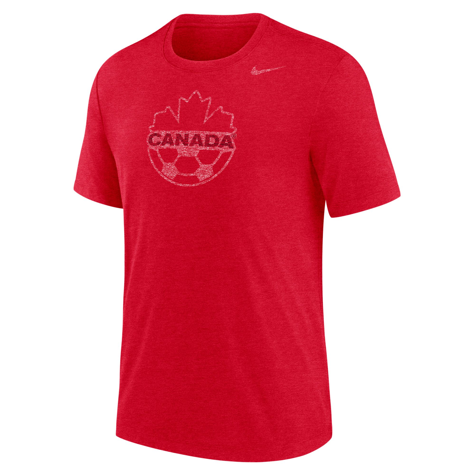 Nike Team Canada Soccer Tri-blend Athletic Fit T-shirt