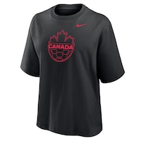 Team Canada Nike Women's Soccer Boxy T-Shirt Front_Angled_Left