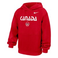 Youth Team Canada Nike Soccer Club Hoodie Front_Angled_Left