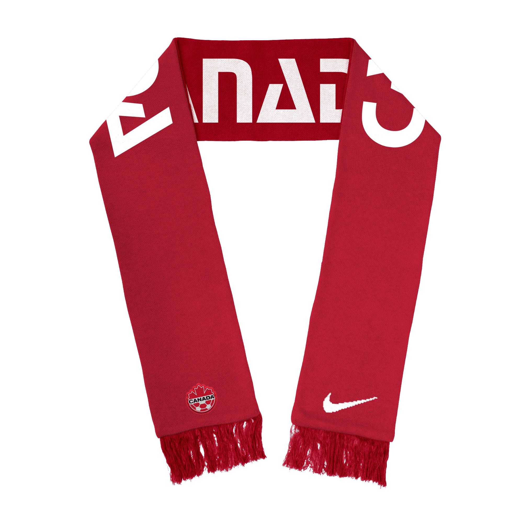 Team Canada Nike Soccer Sublimated Scarf Back_Flat