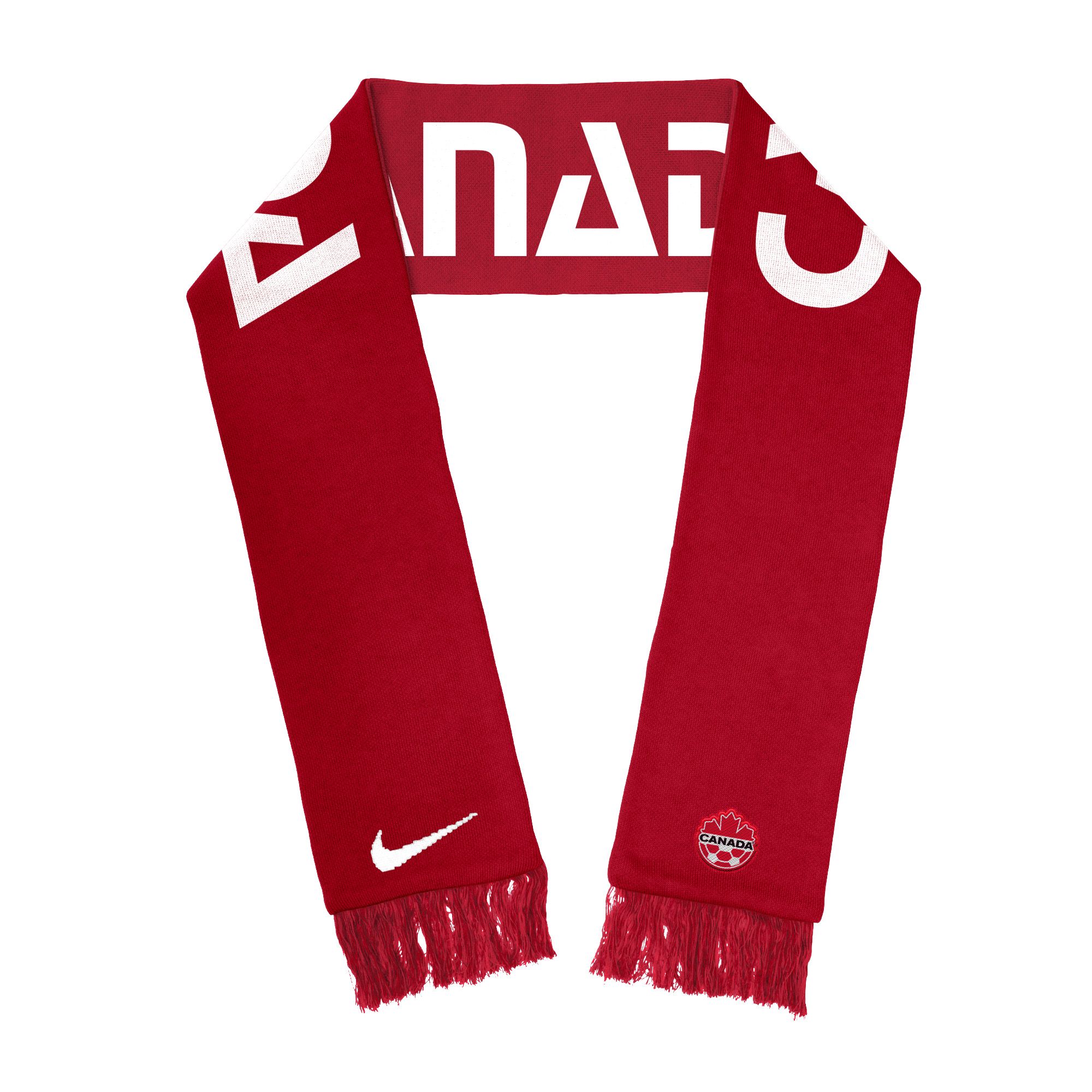 Team Canada Nike Soccer Sublimated Scarf Front_Flat