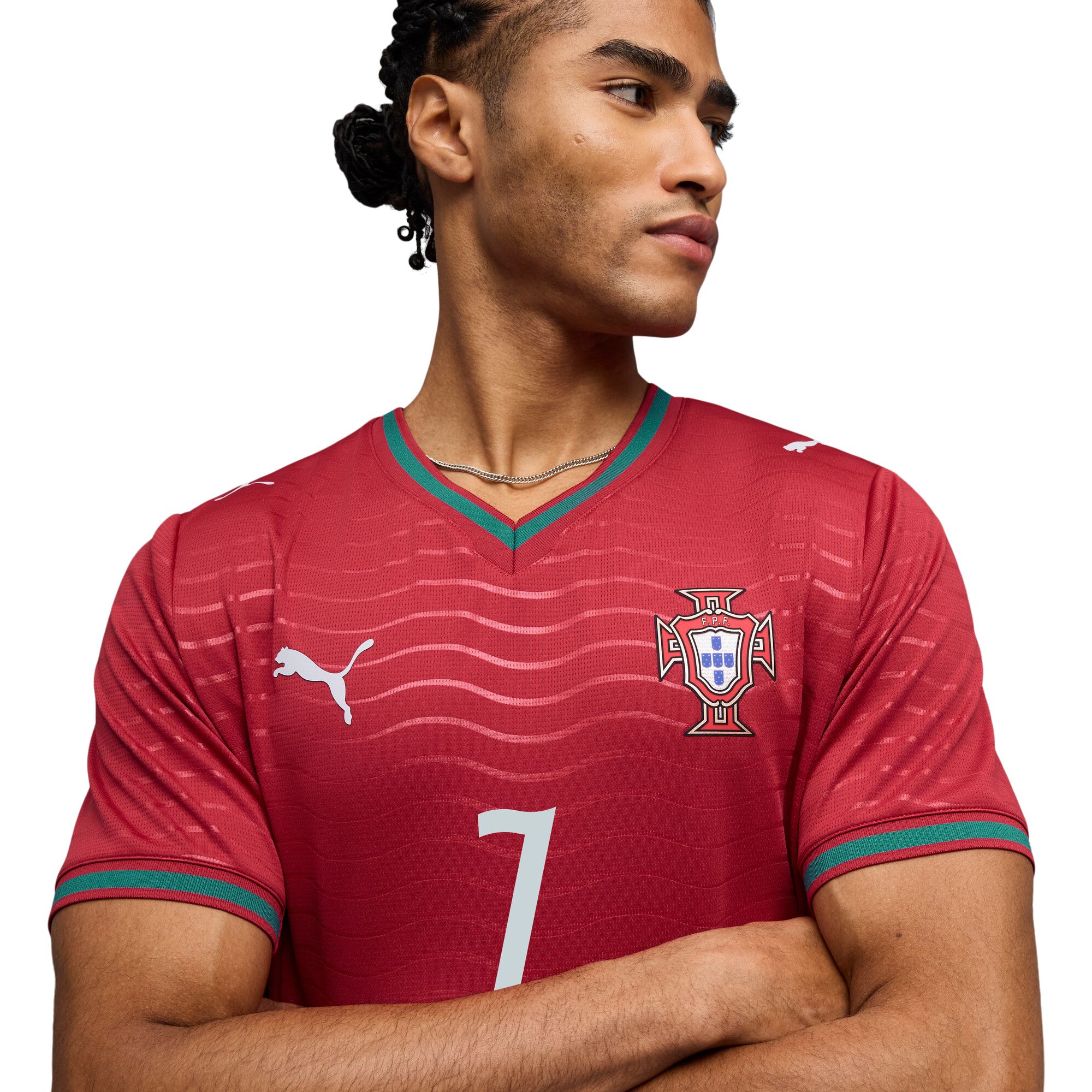 PUMA Team Portugal Ronaldo Replica Soccer Home Jersey