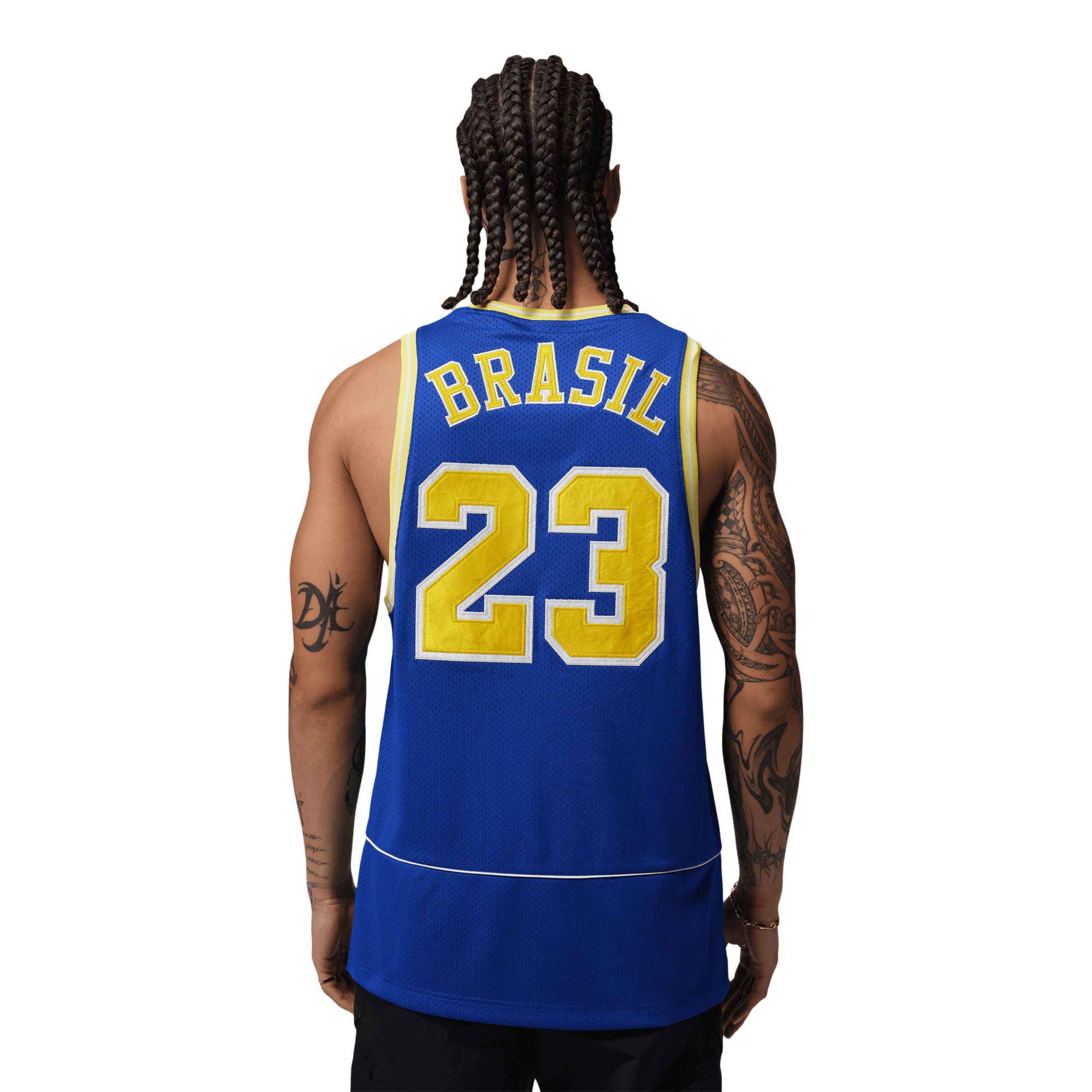 Nike Team Brazil Jordan P6 Essential Lightweight Mesh Soccer Jersey T-shirt